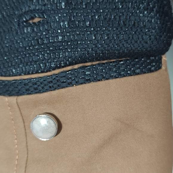 Y2K Tory Burch Tweed Blazer Small Size 6 Micha Brown Black Pockets - Picture 7 of 7